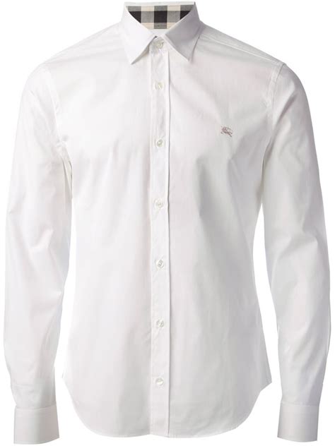 white burberry shirt men|Burberry men's shirts clearance.